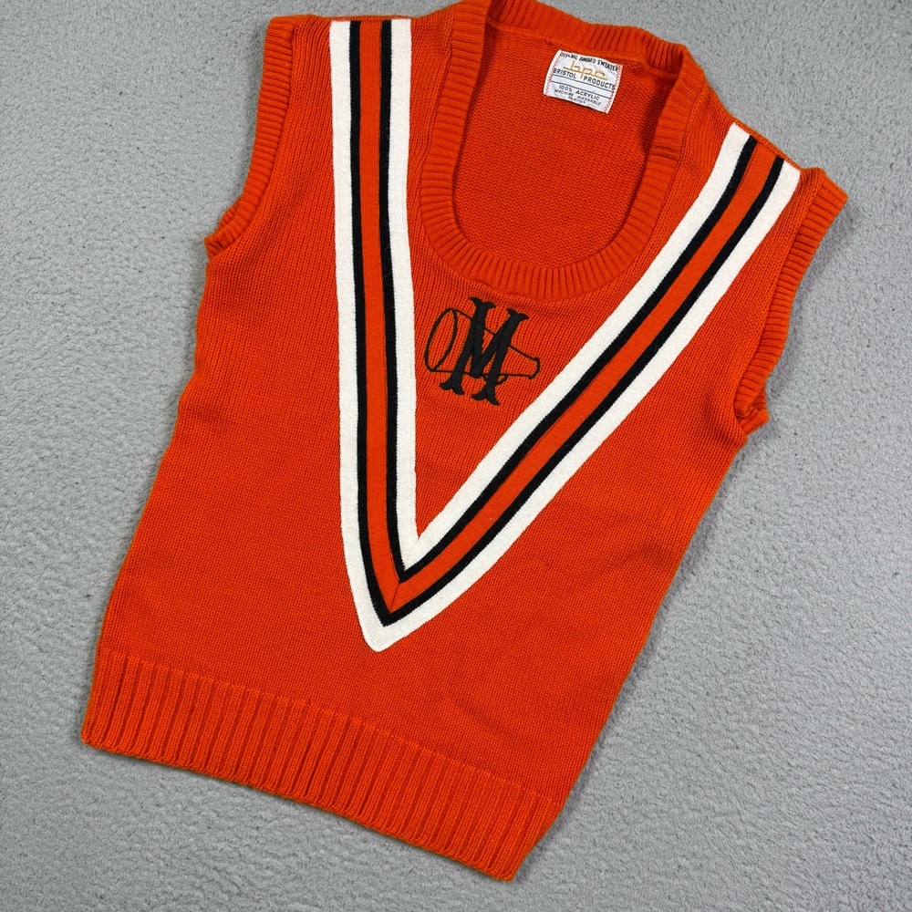 Vintage‎ 70s cheerleading knit sweater vest